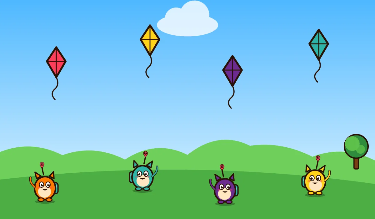 Kites Over the Square scene
