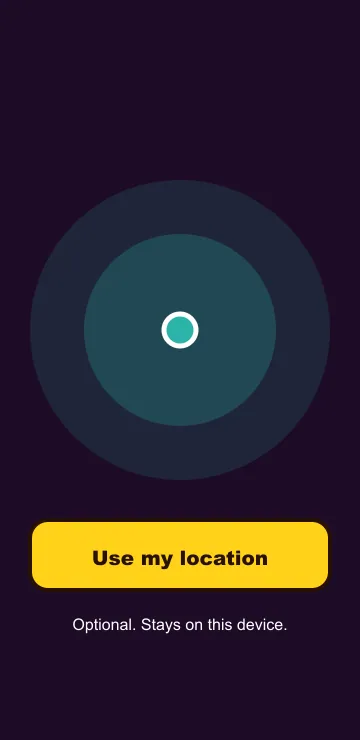 Location, If You Want screen
