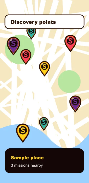 Discovery Points screen